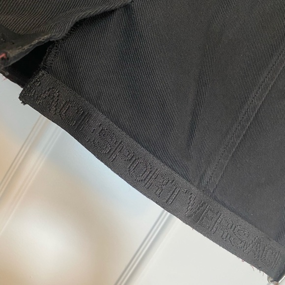 🖤VERSACE 💯% AUTHENTIC - NWOT SPORT BLACK DENIM SKIRT SIZE 28🖤 - Picture 5 of 16